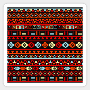 Aztec Influence Pattern II BOYRB Sticker